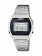 Casio Vintage Edgy Digital Men's Watch 35mm Battery with Silver Metal Bracelet