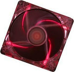 Xilence Transparent Red 120mm 3-Pin Red Lighting Case Fan