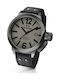 TW Steel Battery Watch with Leather Strap Black