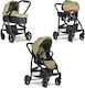 Graco Evo Trio Reglabil 3 în 1 Cărucior pentru copii Potrivit pentru Nou-născut Nisip 9kg