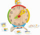 Plan Toys Ρολόι Δραστηριοτήτων Educational Time Learning Game made of Wood for 4+ years old Years Old