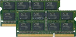 Mushkin 16GB DDR3 RAM με 2 Modules (2x8GB) και Ταχύτητα 1600 για Laptop