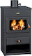 Prity K1 Optima Metallic Wood Burning Stove 9kW Black