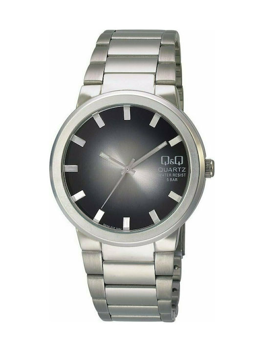 Q&Q Q544J212 Watch Battery with Silver Metal Bracelet Q544J212