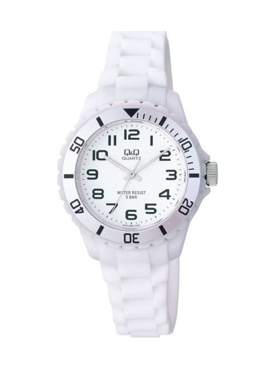 Q&Q Z101J002 Watch with White Rubber Strap Z101J002