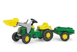 Детска трактор John Deere От крака до пода с ко...