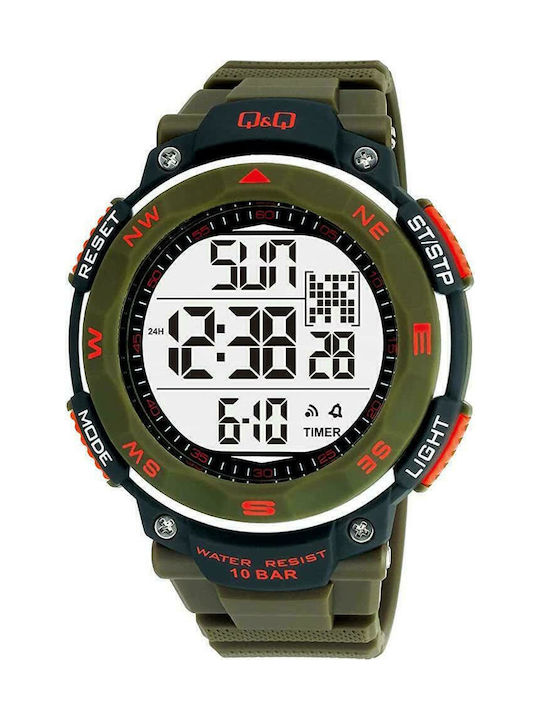 Q&Q Digital Men's Watch 50.6mm Battery with Gre...