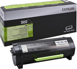 Lexmark 502 Тонер Лазерен принтер Черно Програма за връщане 1500 Страници (50F2000)