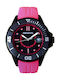 Rebecca Watch with Pink Rubber Strap