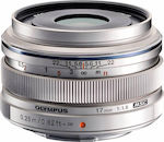 Olympus Crop Camera Lens M.Zuiko Digital 17mm f/1.8 Steady for Micro Four Thirds (MFT) Mount Silver