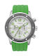 Vogue Watch Chronograph with Green Rubber Strap 17201.2