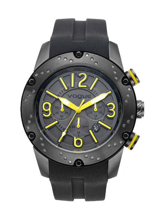 Vogue Spirit Chronograph Black Rubber Strap