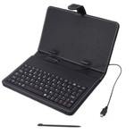 Case with Keyboard Flip Cover English US Blacη (Universal 7")