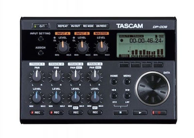 Tascam DP-006 Multicanal Înregistrător digital portabil Cu baterie/alimentare pentru înregistrare pe card de memorie cu durată de înregistrare 8 ore