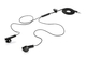 HTC RC-E160 Earbuds Freihändig Kopfhörer mit Stecker 3.5mm Schwarz