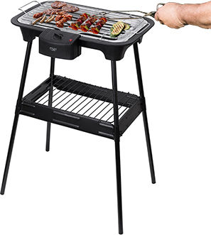 Adler With Legs 2000W Electric Grill with Adjustable Thermostat 37.5x21.5cm