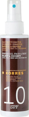 Korres Καρυδιά & Καρύδα Wasserdicht Sonnenschutzmittel Öl Für Gesicht und Körper SPF10 in Spray 150ml