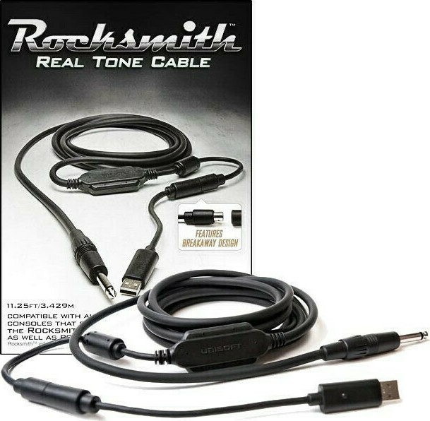 Ubisoft Rocksmith Real Tone Cable For PS4 - 1/4" To USB Instrument Cable