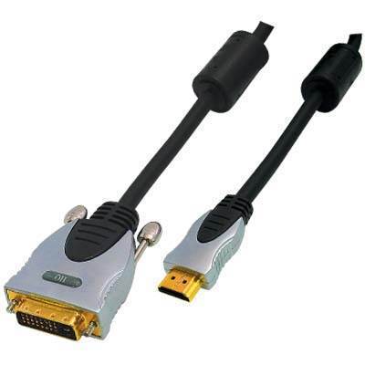 CABLE DVI-D mâle - HDMI mâle, 20m