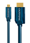 Clicktronic HDMI 2.0 Cable HDMI male - micro HDMI male 1m Μαύρο