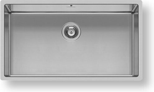 Pyramis Astris 1B 101028601 Montat la culoare Chiuvetă Inox Periat L74xW40cm Argintiu