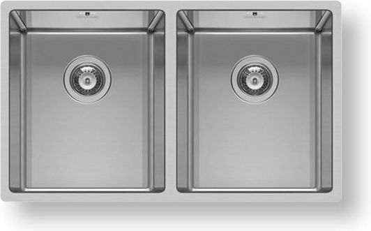 Pyramis Astris 101031301 Flächenbündig montiert Spüle Inox Gebürstet B74.5xT44cm Silber
