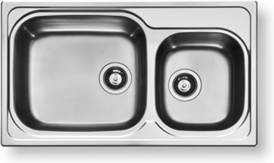 Pyramis Amaltia Plus 2B Ένθετος Αριστερός Inox Σατινέ Μ86xΠ50cm Ασημί
