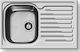 Pyramis Amaltia 1B 1D 107117801 Drop-In Spüle Inox Satiniert B79xT50cm Silber