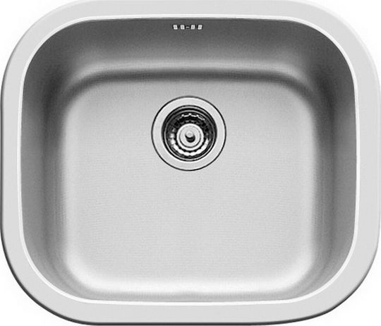 Pyramis Kiba Square 100080001 Drop-In Sink Inox Satin W46.5xD40.5cm Silver