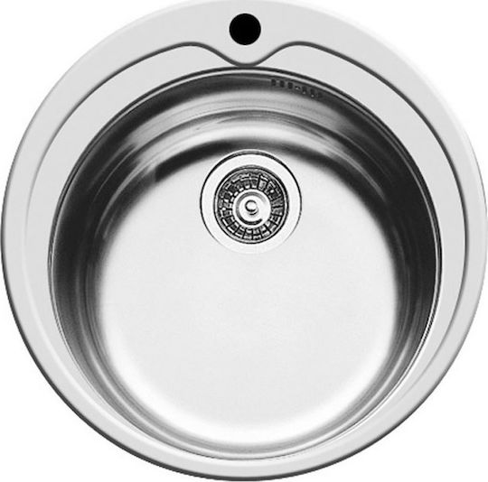 Pyramis Kiba 100053501 Drop-In Sink Inox Satin W48.5xD48.5cm Silver