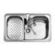 Teka Big Bowl 80 1C (Bahia) 40150000 Drop-In Sink Left Inox Satin W80xD50cm Silver