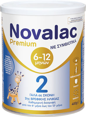 Novalac Формула за мляко Premium 2 за 6m+ 400гр