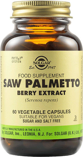 Solgar Saw Palmetto Berry Extract 60 κάψουλες