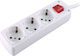 SAS Power Strip 3 Positions with Switch and Cable 1.5m