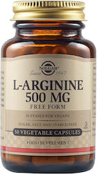 Solgar L-Arginină 500mg 50 Capsule Pe Bază De Plante Solgar L-Arginină 500mg 50 Capsule Pe Bază De Plante