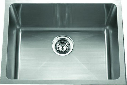 Gloria Samba Deep Kare 10-5945 Undermount Sink Inox Satin W59xD45cm Silver