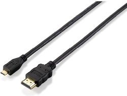 Equip 119309 HDMI 1.4 HDMI male - micro HDMI male 1m Μαύρο