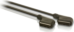 Philips Καλώδιο Scart male - Scart male 1.5m Μαύρο SWV2540W/10