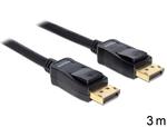 DeLock Cable DisplayPort male - DisplayPort male 3m Black (82424)