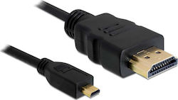 DeLock 82663 HDMI 1.4 HDMI-Stecker - Mikro-HDMI-Stecker 3m Schwarz
