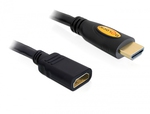 DeLock HDMI 2.0 Cable HDMI male - HDMI female 1m Black