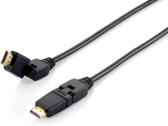 Equip HDMI 1.4 Високоскоростен 1080p 120Hz Кабел HDMI Мъжки - HDMI Мъжки 3м Черен