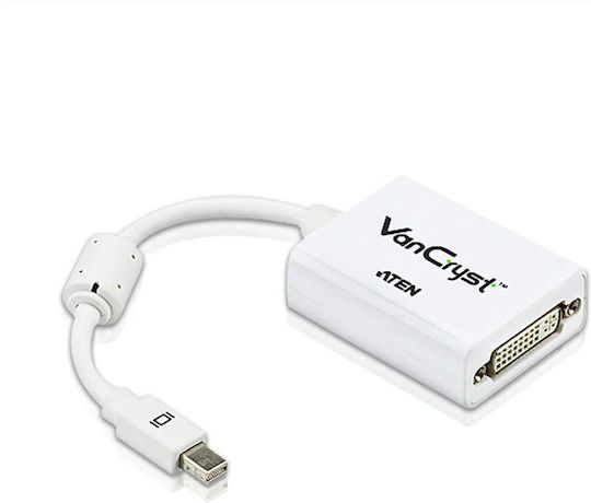Aten VC960 Convertor mini DisplayPort masculin în DVI-I feminin Alb 1buc