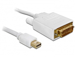 DeLock 82641 1m DVI-I male to mini DisplayPort male Cable White (82641) DeLock 82641 1m DVI-I male to mini DisplayPort male Cable White (82641)