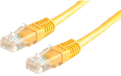 Roline U/UTP Cat.5e Ethernet Network Cable 3.0m Yellow 1pcs