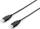 Equip USB 2.0 Cablu USB-A - USB-A Negru 5m 128872
