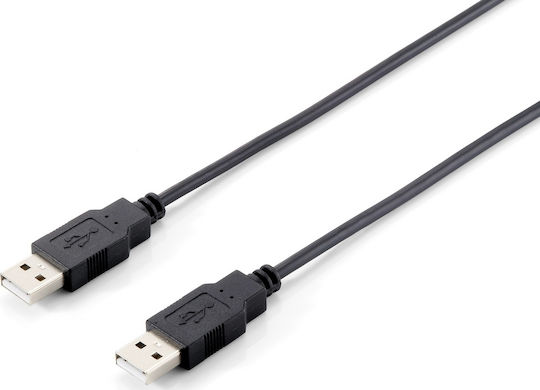Equip USB 2.0 Cablu USB-A - USB-A Negru 5m 128872