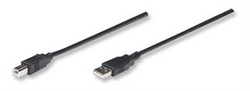 Manhattan 333382 USB 2.0 USB-A мъжки към USB-B мъжки 3м