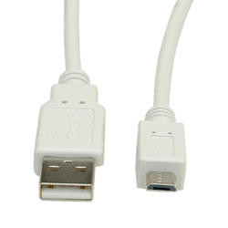 Roline 11.99.8754 11.99.8754 Regular USB 2.0 la Micro USB 0.8m Alb