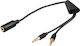 Goobay Μετατροπέας 3.5mm 2x male σε 3.5mm female 1τμχ 48980
